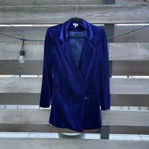 Blue Velvet Blazer Dress - Austin Powers Halloween Costume !